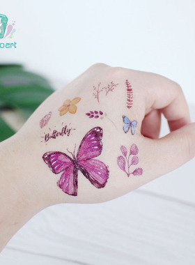 Rocooart Butterfly Tattoo Sticker For Children Birthday Gift