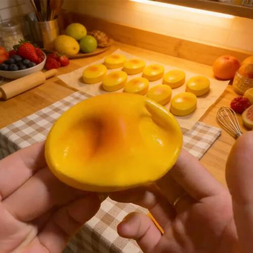 Fun Gift Set of 2 Food Squishy Toys Realistic Cheesecake Bre
