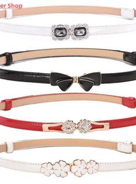 Belt dress simple versatile Fashion Women Leather Belt Thin