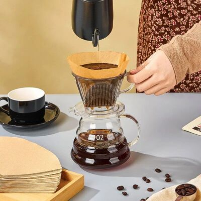 100 Pcs/set Coffee Filter Paper 101 Hand Brewed Coffee Pot F
