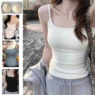 1pcs Girls Padded Bra Tank Top Women Casual Strap Top Vest F
