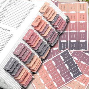 5 Sheet Bible Index Label Sticker Bookmark Stickers Easy Rea