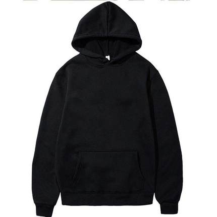 Men's Hoodies Pullover Classic Black Hoodie for Men Casu