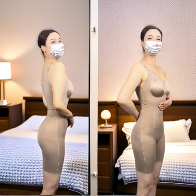 雕花生物陶瓷连体塑身衣塑型提臀收腹免穿内衣肚子聚拢提拉体雕衣