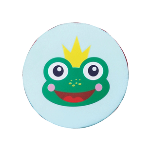 幼儿园青蛙跳荷叶卡奇垫摸石头过河道具儿童体智能飞盘户外游戏