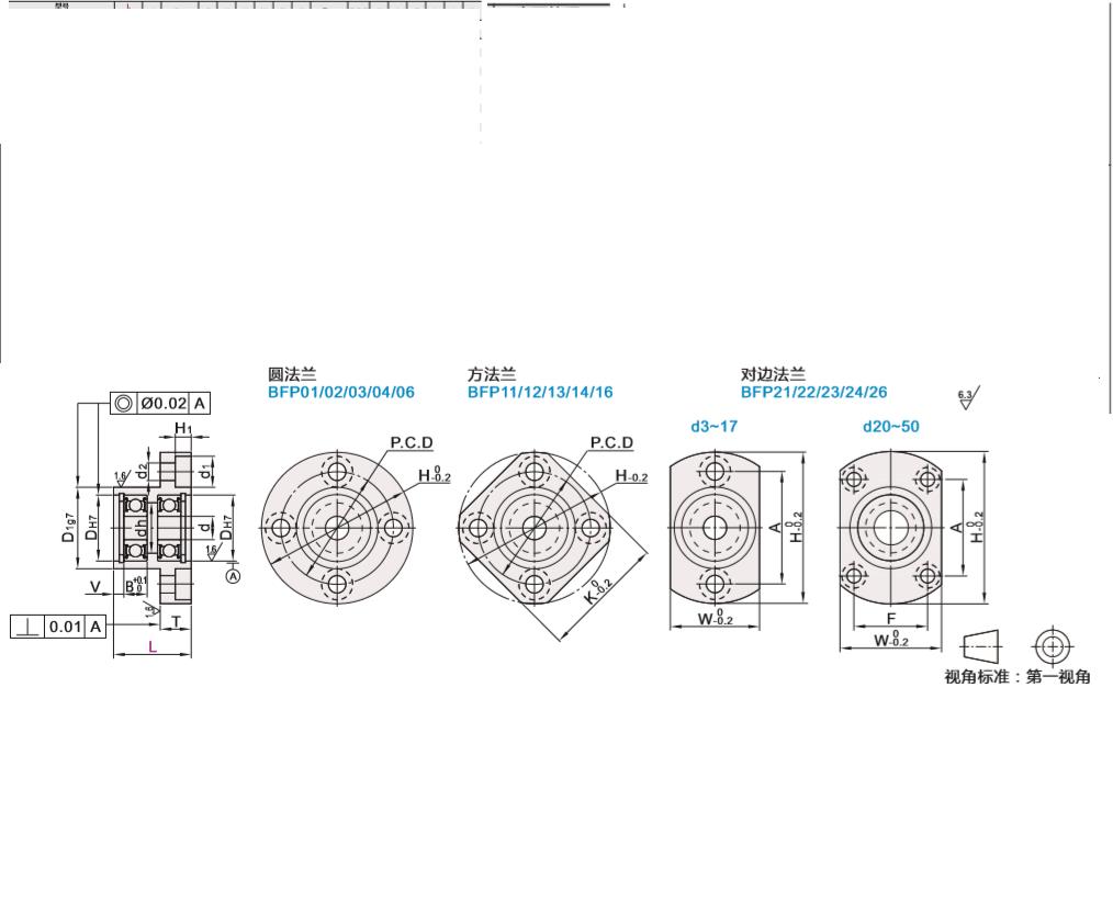 销双轴承法兰带座轴承BFP22 23 24 26-606 626 698 606zz-20 35品