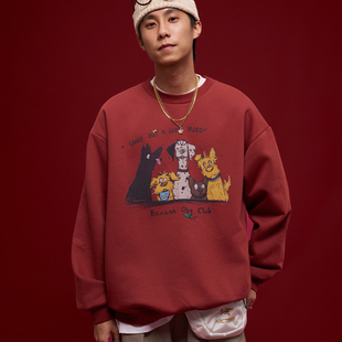 日系休闲宽松摇粒绒加绒宠物狗印花卫衣 Sweat BananaClub Pet