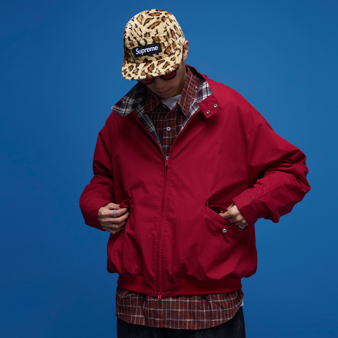 BananaClub“Harrington G9”复古格纹哈灵顿夹克外套
