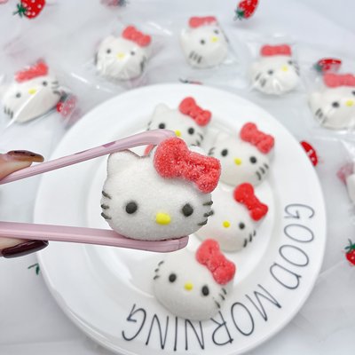 HelloKitty蛋糕装饰棉花糖