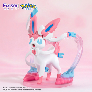 玩乐主义宝可梦手办皮卡丘耿鬼仙子伊布手办中尺寸摆件二次元礼物