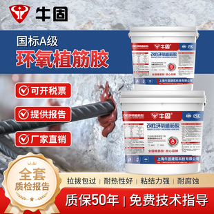 A级环氧桶装植筋胶桥梁加固高强锚固剂钢筋混凝土建筑用胶水AB组