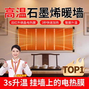 德国石墨烯发热片贴墙挂壁电热膜电暖片带温控智能恒温新款暖气片