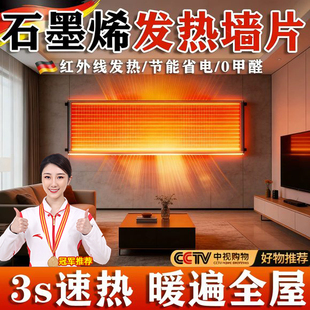 德国石墨烯发热片贴墙挂壁电热膜电暖片带温控智能恒温新款暖气片
