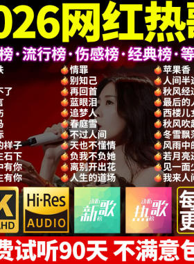 车载u盘歌曲2026新款无损