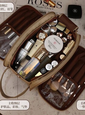 无敌能装！多功能化妆包首饰大容量收纳女便携旅行妆刷洗漱品新款