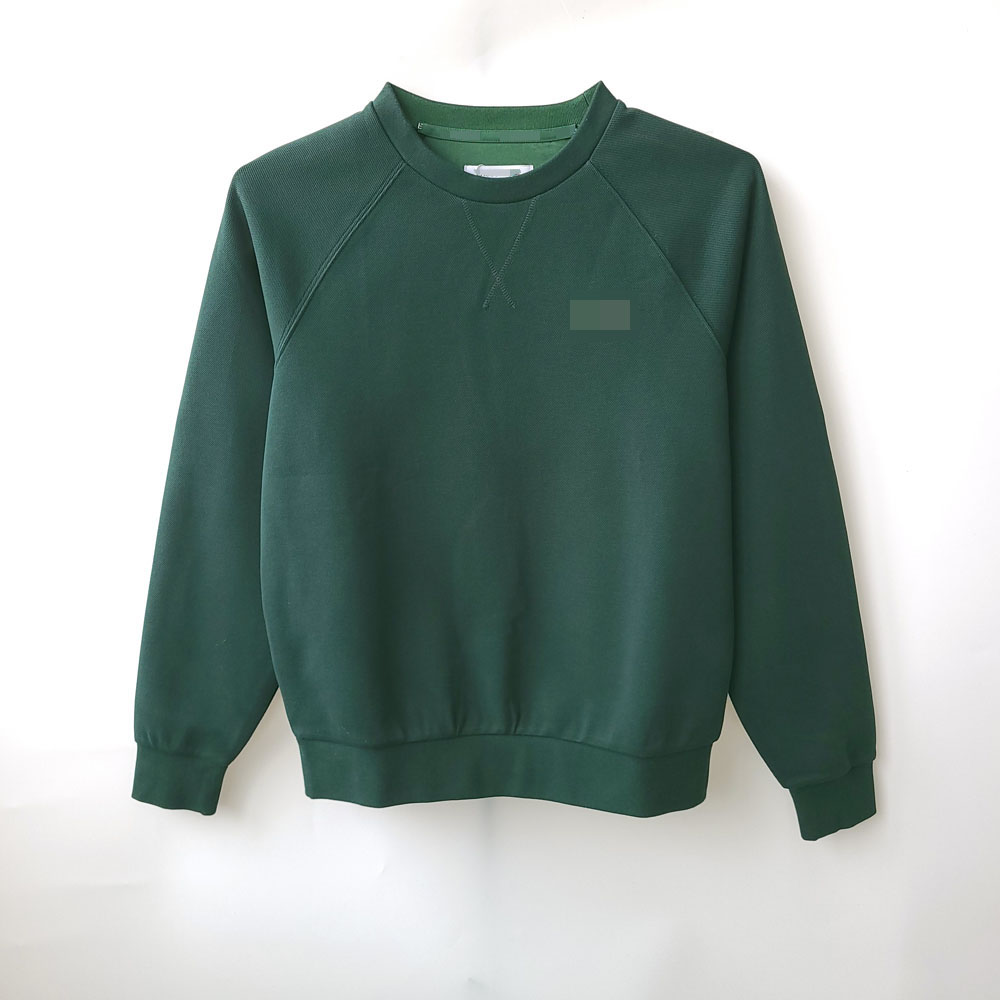 3522鱼 柬埔寨产 十字纹双层撞色圆领卫衣 糖果色经典秋冬套头衫