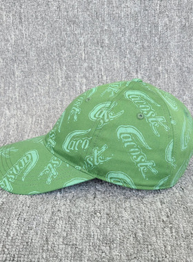 M113鱼 越南产 满身鱼绿色鸭舌帽 夏日浅口遮阳帽 网球运动帽子