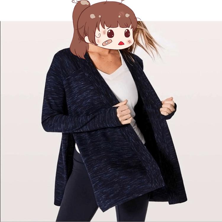 4137露露 100%超细腻美丽诺羊毛针织开衫 扣手防风毛衣外套