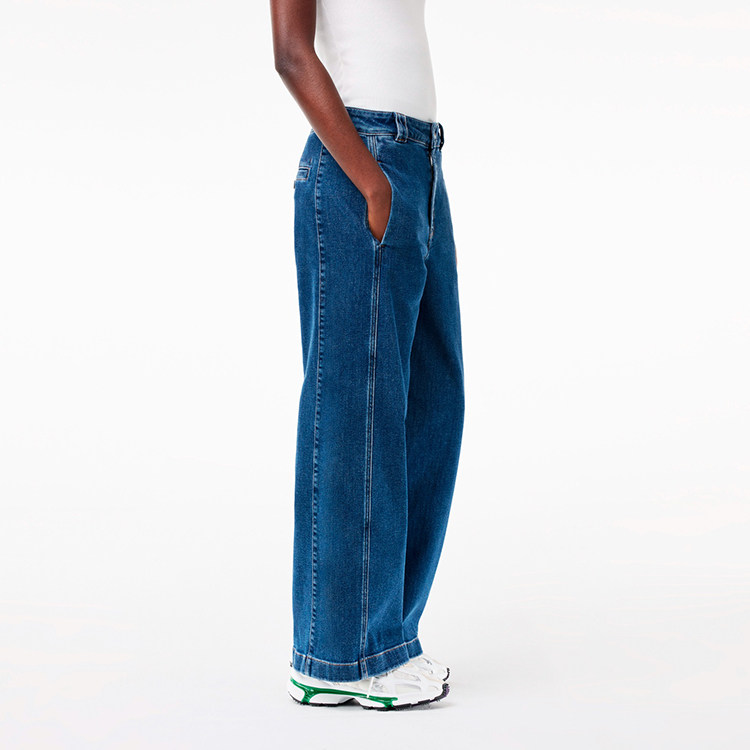 4199鱼 土耳其产 地球环保系列窄版阔腿裤 优雅老钱风丹宁长裤,女装/女士精品,牛仔裤,淘宝优惠券,粉丝福利购,淘宝优惠卷