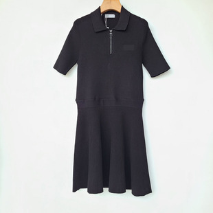 针织中袖 5454鱼 法产 厚实不厚重 包裹性非常棒POLO短裙 连衣裙