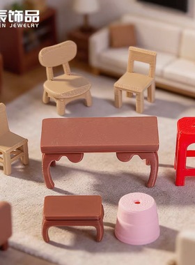 中式古风怀旧树脂假山造景摆件