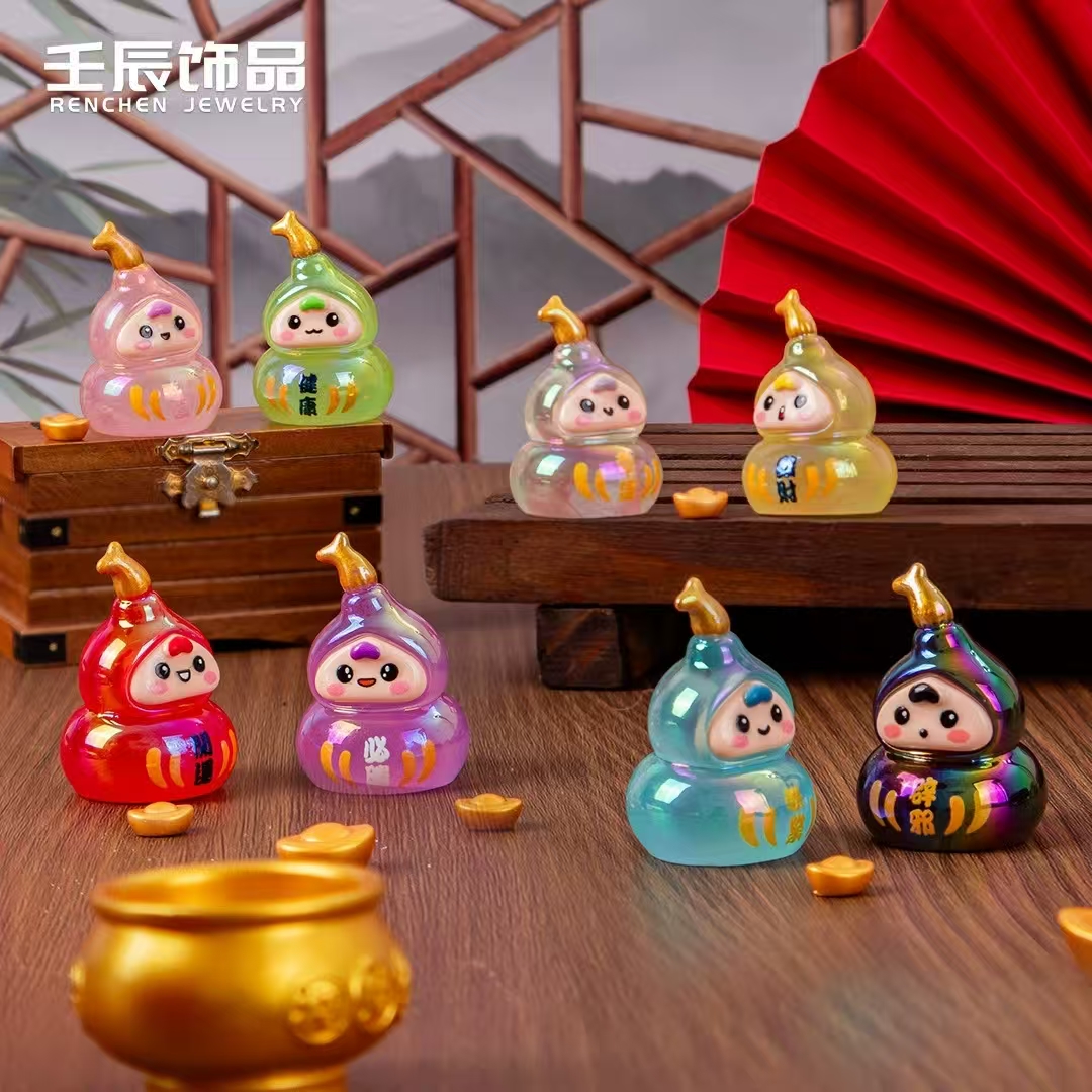 创意微景观福娃树脂装饰造景摆件