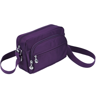 文力品牌斜挎包帆布尼龙牛津布妈妈旅行中老年防水轻便休闲斜跨包