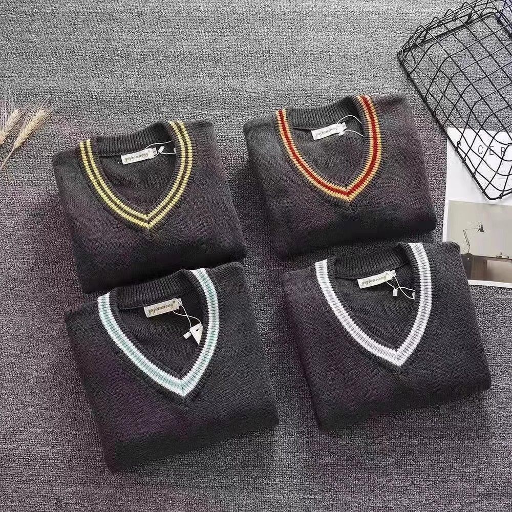 哈利波特同款毛衣秋冬针织背心沃格霍茨COS校服儿童男女制服V领