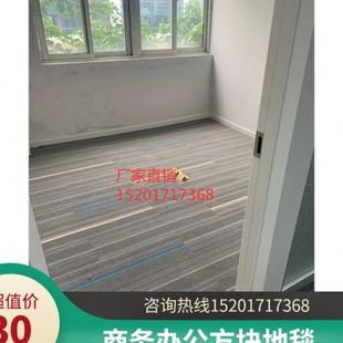 新品 怡发色彩花园办公室地毯拼接方块卧室满铺房R间工程商用办公