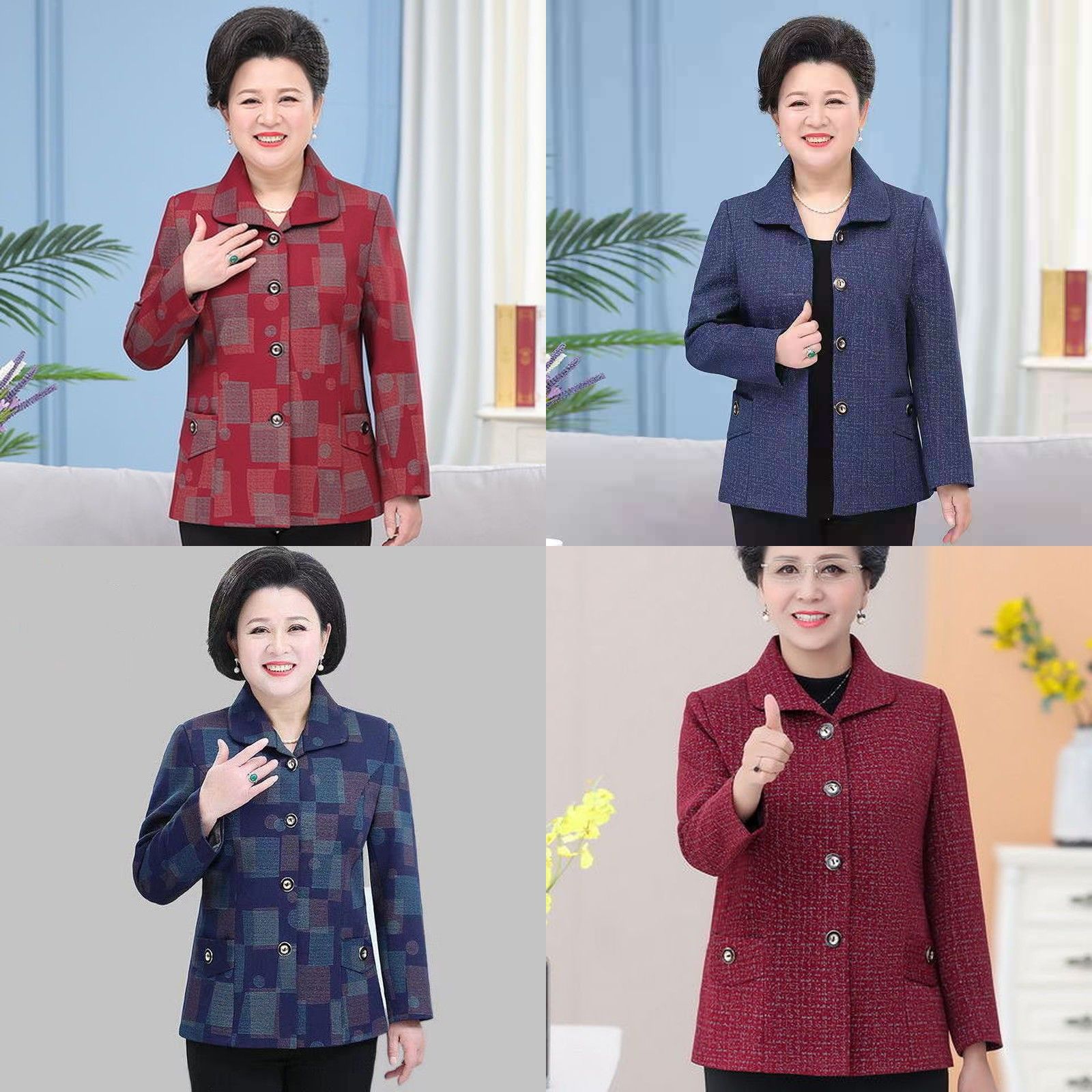 中老年人妈妈装春秋装薄