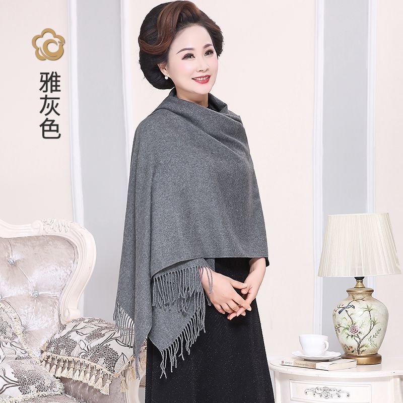 中老年人围巾女冬季妈妈