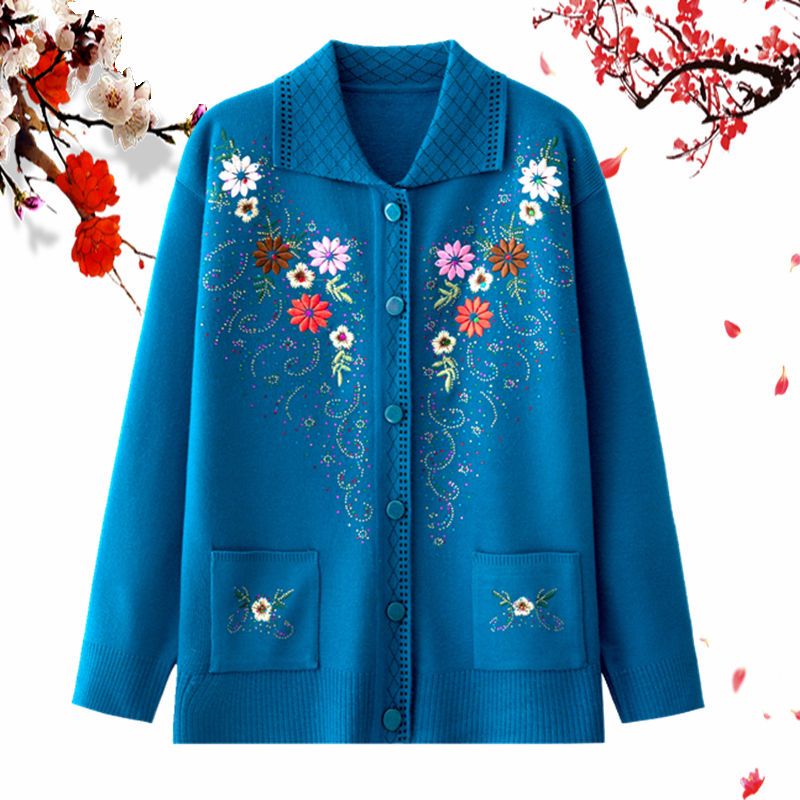 春季薄款外套奶奶衣服中