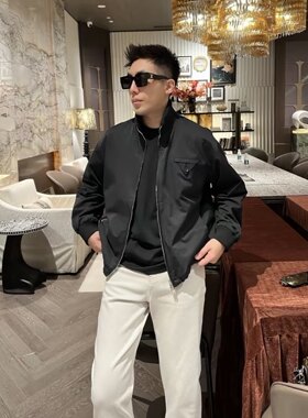 【老钱纽扣夹克】BV编织痞帅男立领短款抽风绳休闲夹克外套25361