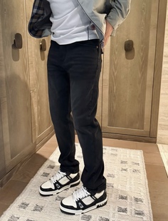 百搭休闲直筒长裤 2025秋季 蜜蜂四面弹云烟灰牛仔裤 男士 9782 新款