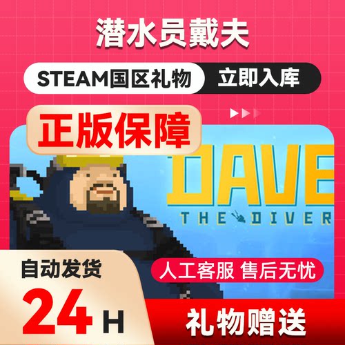 steam正版 潜水员戴夫  好友礼物 国区礼物    正版礼物