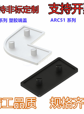 型材专用配件 封板部分 40系列槽宽10.2 塑胶端盖 装饰类ARC51