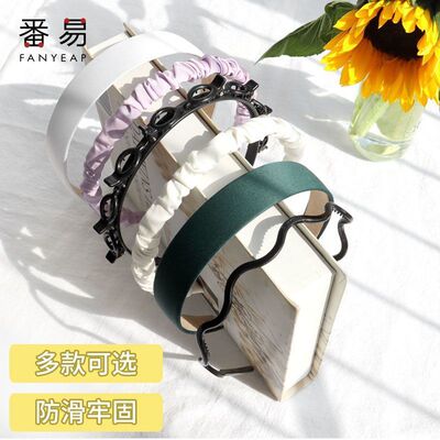 发箍/编发A1pn008-碎发女捆刘海固定百搭发卡不易掉简约造型旅行