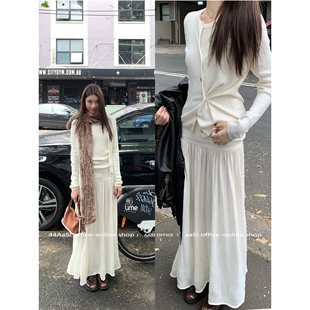 44AaSi 精致的懒人 高级感韩系休闲设计三件套装秋冬针织