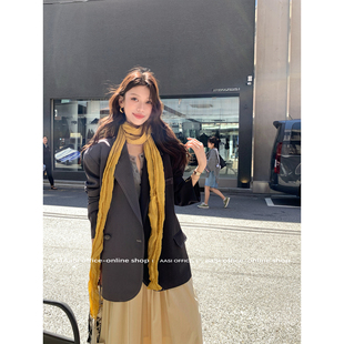 44AaSi 英伦佚事 原创自制设计感鸳鸯拼色西装外套