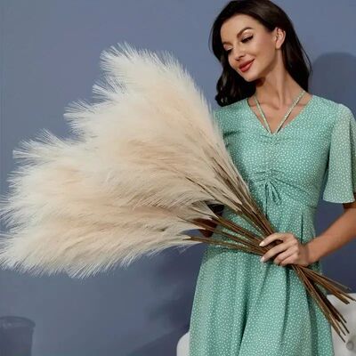 5pcs 42cm Artificial Pampas Grass Simulation Feather Wedding