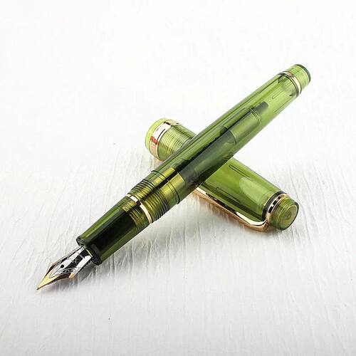 Jinhao 82 Fountain Pen Acrylic EF/F/M/Bent Nib Golden Trim w