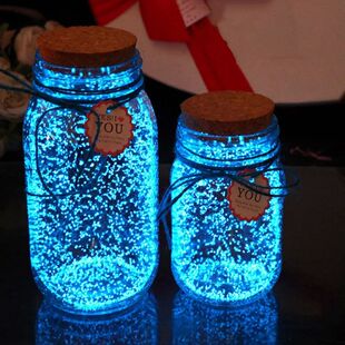 1Bag Luminous Particles Sand Colorful Fluorescent Glow Powde