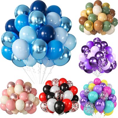 31/36/37/51/101Pcs Metallic Balloons Pearl Latex Balloon Gol