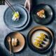 ceramic disc plates japanese dish tray tableware set