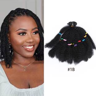 Marley Afro Kinky Crochet braids Twist Marley Braid Hair假发