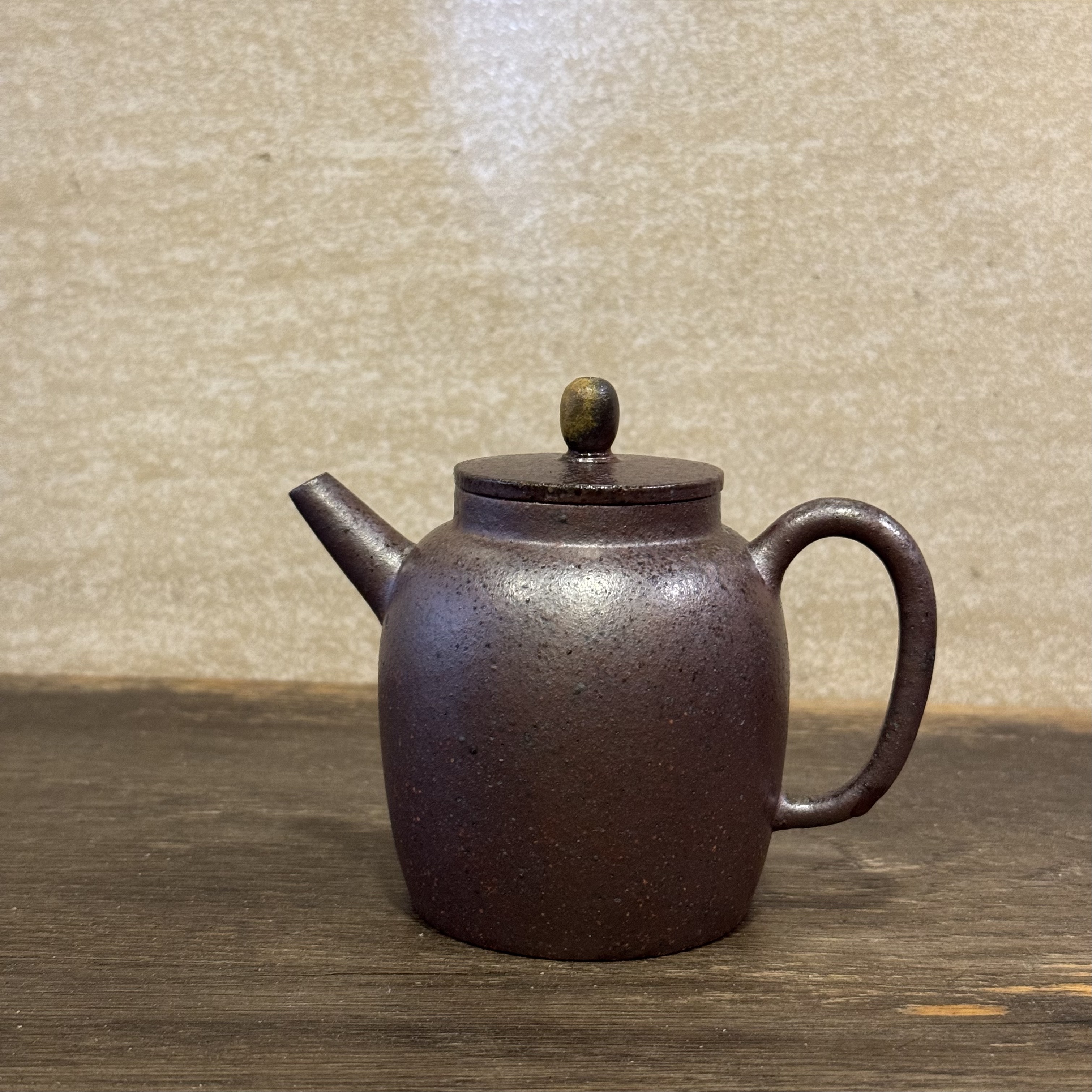 明式柴烧共生矿紫砂壶全手工