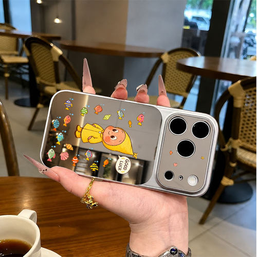 火凤小孩适用苹果18promax手机壳iPhone17新款高级16pro童趣15Plus蜡笔15文艺14高级感13ins风12仿原镜面11