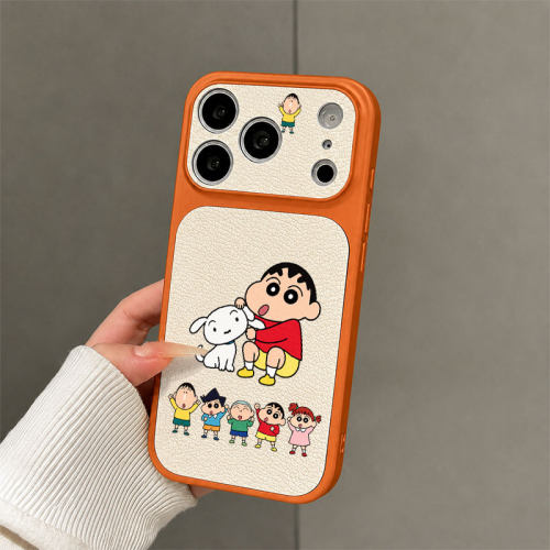火凤小新适用苹果18promax手机壳iPhone17新款16proins风15Plus高颜值15多巴胺14个性13可爱12仿原小羊皮11