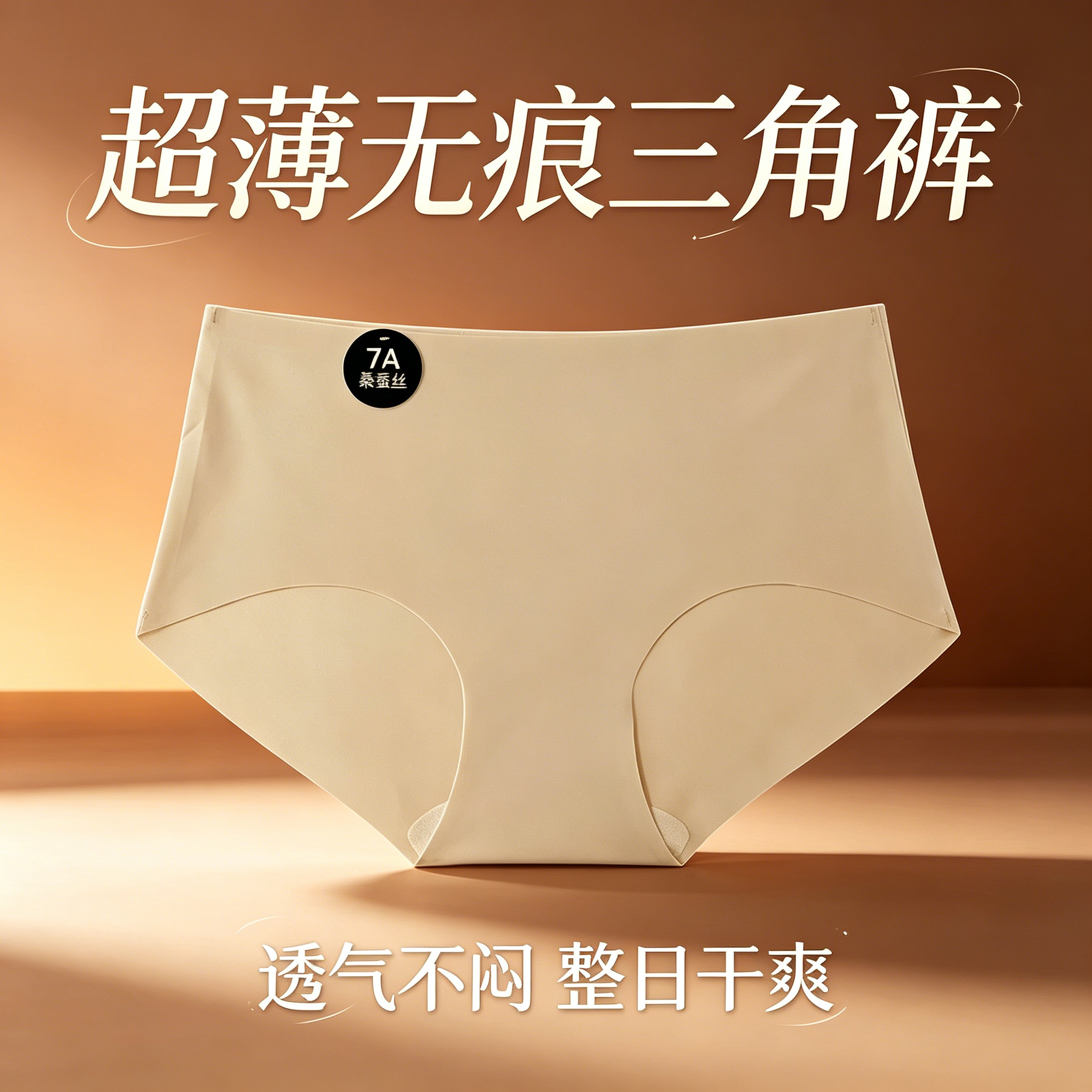 粉底液无痕内裤女士不夹臀抑菌纯棉裆冰丝2026新款中高腰女生三角