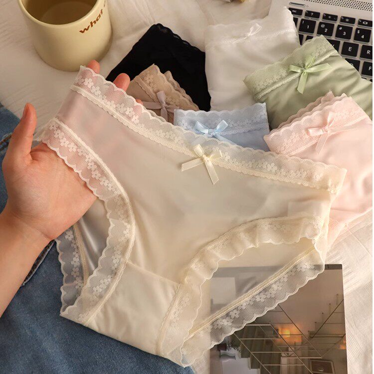 夏季薄款奶皮A类裸感面膜冰丝内裤少女无痕中低腰速干少女2026新